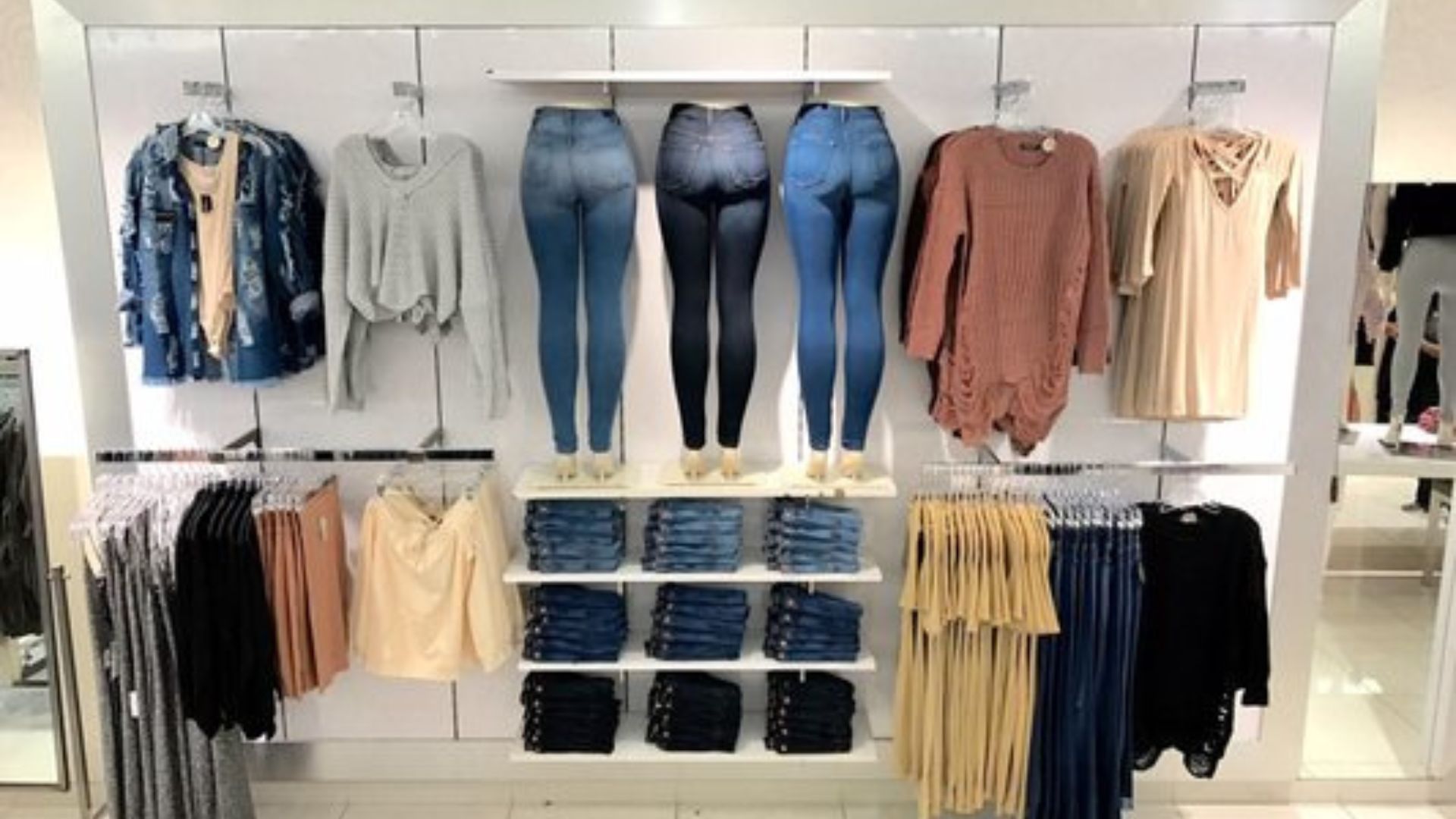 Fashion Shop showing different types of clothes